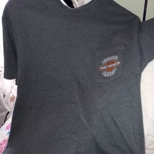 Harley-Davidson Charcoal Pocket Tee